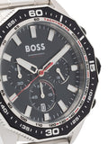 Hugo Boss Intensity Chronograph Black Dial Silver Steel Strap Watch For Men - 1513680