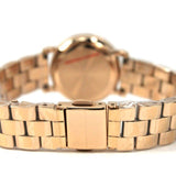 Marc Jacobs Baker Navy Blue Dial Rose Gold Steel Strap Watch for Women - MBM3332