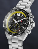 Tag Heuer Formula 1 Chronograph Black Dial Silver Steel Strap Watch for Men- CAZ101AC.BA0842