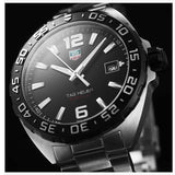 Tag Heuer Formula 1 Quartz Black Dial Silver Steel Strap Watch for Men - WAZ1110.BA0875