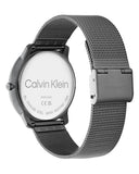 Calvin Klein Minimal Grey Dial Grey Mesh Bracelet Watch for Men - K3M517P4