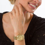 Michael Kors Blair Gold Dial Gold Steel Strap Watch for Women - MK5639