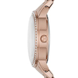 Michael Kors Argyle Quartz Rose Gold Dial Rose Gold Steel Strap Watch For Women - MK3156