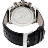 Hugo Boss Ikon Blue Dial Black Leather Strap Watch for Men - 1513176