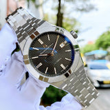 Maurice Lacroix Aikon Venturer Black Dial Silver Steel Strap Watch for Men - AI1008-SS002-331-1
