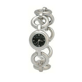 Marc Jacobs Amy Black Dial Silver Steel Strap Watch for Women - MBM3004