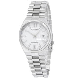 Citizen Tsuyosa Automatic White Dial Silver Steel Strap Watch For Men - NJ0150-81A