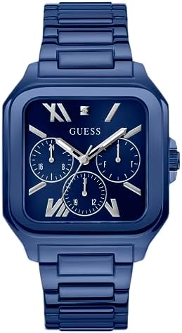 Guess Dress Multifunction Blue Dial Blue Steel Strap Watch for Men - GW0631G3