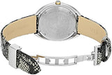 Versace Shadov Quartz Silver Dial Snakeskin Green Leather Strap Watch for Women - VEBM00718
