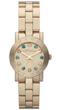 Marc Jacobs Amy Dexter Gold Dial Gold Steel Strap Watch for Women - MBM3218