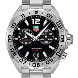 Tag Heuer Formula 1 Black Dial Silver Steel Strap Watch for Men - WAZ111A.BA0875