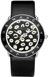 Marc Jacobs Amy Black Dial Black Leather Strap Watch for Women - MBM1163
