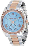 Michael Kors Bryn Quartz Blue Dial Two Tone Steel Strap Watch For Women - MK6136