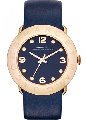 Marc Jacobs Blade Blue Dial Blue Leather Strap Watch for Women - MBM1224