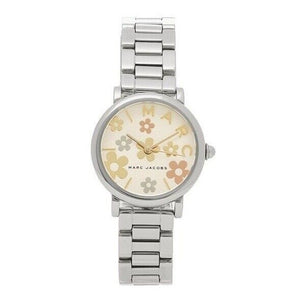 Marc Jacobs Classic White Dial Silver Steel Strap Watch for Women - MJ3581