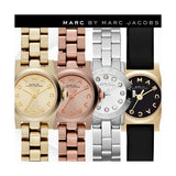 Marc Jacobs Henry Dinky Silver Dial Silver Steel Strap Watch for Women - MBM3198