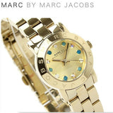 Marc Jacobs Amy Dexter Gold Dial Gold Steel Strap Watch for Women - MBM3218