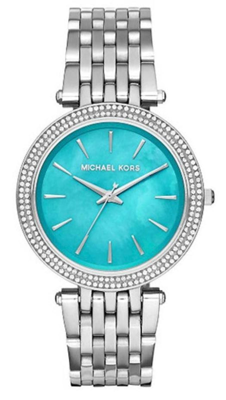 Michael Kors Darci Mother of Pearl Blue  Dial Silver Steel Strap Watch for Women - MK3515