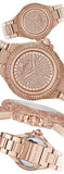 Michael Kors Camille Crystal Rose Gold Dial Rose Gold Steel Strap Watch for Women - MK5862