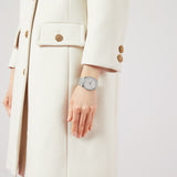 Gucci 25H Quartz Silver Dial Silver Steel Strap Unisex Watch - YA163407