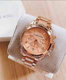 Michael Kors Blair Rose Gold Dial Rose Gold Steel Strap Watch for Women - MK5263