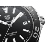 Tag Heuer Aquaracer Quartz Black Dial Two Tone Steel Strap Watch for Men - WAY131A.BA0913