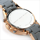 Marc Jacobs Rock Chronograph Grey Dial Grey Silicone Strap Watch for Women - MBM2550