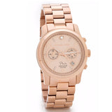 Michael Kors Paris Limited Edition Rose Gold Dial Steel Strap Watch for Women - MK5716