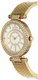 Guess Muse Quartz Silver Dial Rose Gold Steel Strap Watch For Women - W1008L3