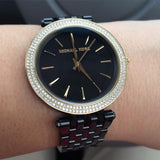 Michael Kors Darci Black Dial Black Steel Strap Watch for Women - MK3322