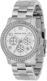 Michael Kors Brinkley Silver Dial with Diamonds Silver Steel Strap Watch for Women - MK5083