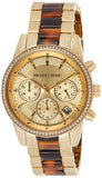 Michael Kors Ritz Gold Dial Two Tone Steel Strap Watch for Women - MK6322
