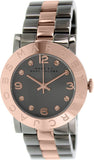 Marc Jacobs Amy Grey Dial Two Tone Steel Strap Watch for Women - MBM3195
