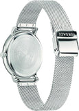 Versace V-Circle Silver Dial Silver Mesh Bracelet Watch for Men - VBQ060017