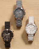 Marc Jacobs Rock Chronograph Grey Dial Grey Silicone Strap Watch for Women - MBM2550