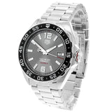 Tag Heuer Formula 1 Calibre 5 Chronograph Anthracite Dial Silver Steel Strap Watch for Men - WAZ2011.BA0842