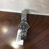 Marc Jacobs Blade Black Dial Silver Steel Strap Watch for Women - MBM8672