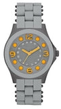 Marc Jacobs Pelly Grey Dial Grey Silicone Strap Watch for Women - MBM2589