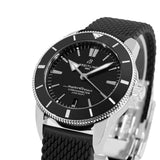 Breitling Superocean Heritage B20 Automatic 44 Black Dial Black Mesh Bracelet Watch for Men - AB2030121B1S1