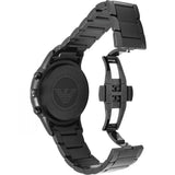 Emporio Armani Classic Chronograph Black Dial Black Steel Strap Watch For Men - AR2453