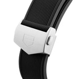 Tag Heuer Aquaracer Quartz Black Dial Black Rubber Strap Watch for Men - WAY101A.FT6141