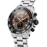 Tag Heuer Formula 1 Chronograph Ceramic Black Dial Silver Steel Strap Watch for Men - CAZ101AH.BA0842