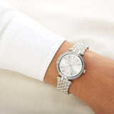 Michael Kors Darci Silver Dial Silver Stainless Steel Strap Watch for Women - MK3364