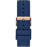 Guess Zena Blue Dial Blue Silicone Strap Watch For Women - W1049L2