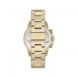Fossil Machine Gold Dial Gold Steel Strap Watch for Men - FS5264