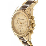 Michael Kors Blair Gold Dial Two Tone Steel Strap Watch for Women - MK6094