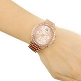 Michael Kors Brinkley Rose Gold Dial Rose Gold Steel Strap Watch for Women - MK6204