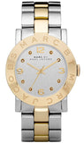 Marc Jacobs Amy Silver Dial Two Tone Steel Strap Watch for Women - MBM3139