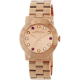 Marc Jacobs Amy Dexter Rose Gold Dial Rose Gold Steel Strap Watch for Women - MBM3216