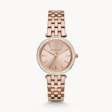 Michael Kors Darci Rose Gold Dial Rose Gold Stainless Steel Strap Watch for Women - MK3366